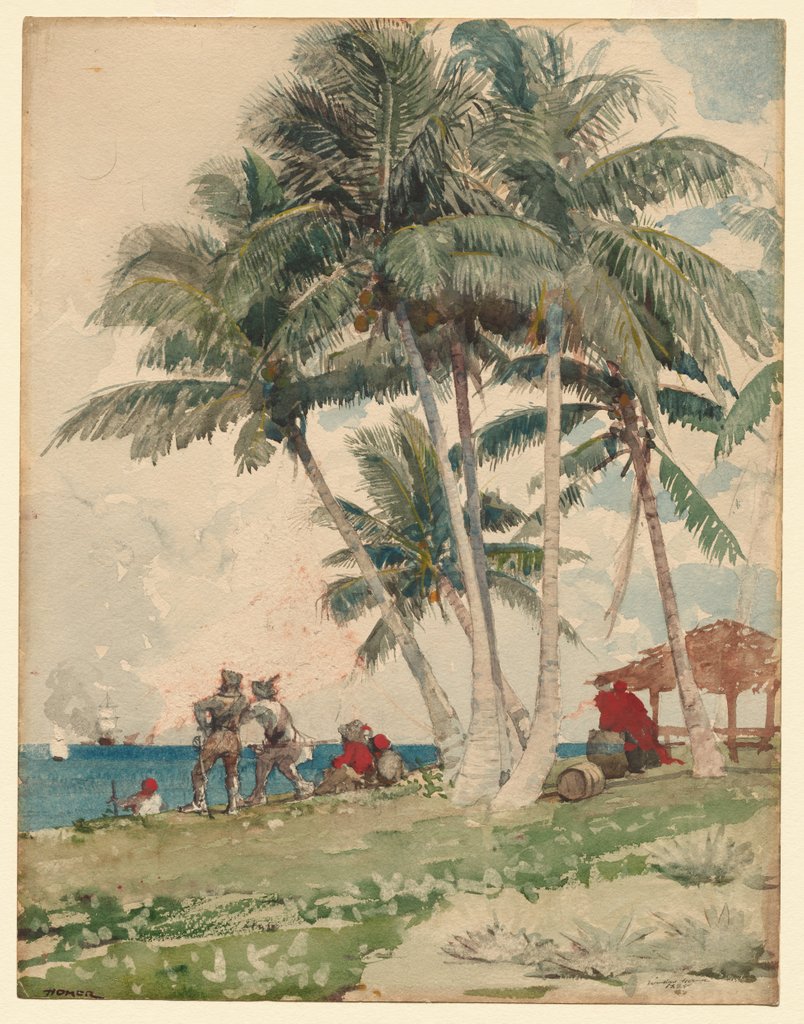 Detail of The Buccaneers, 1885 by Winslow Homer