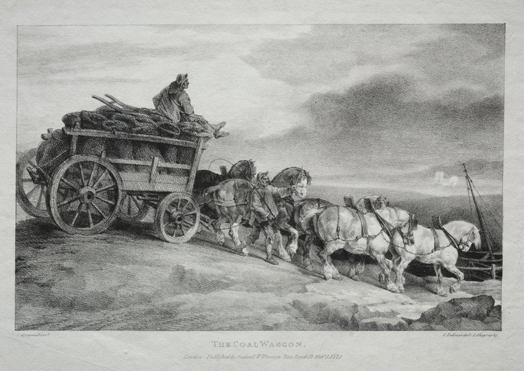 Detail of The Coal Wagon, 1821 by Théodore Géricault