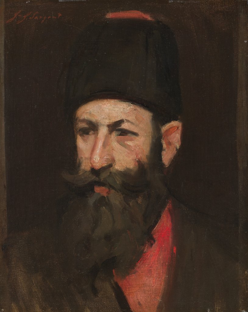 Detail of The Cossack, undated by John Singer Sargent (imitator of)