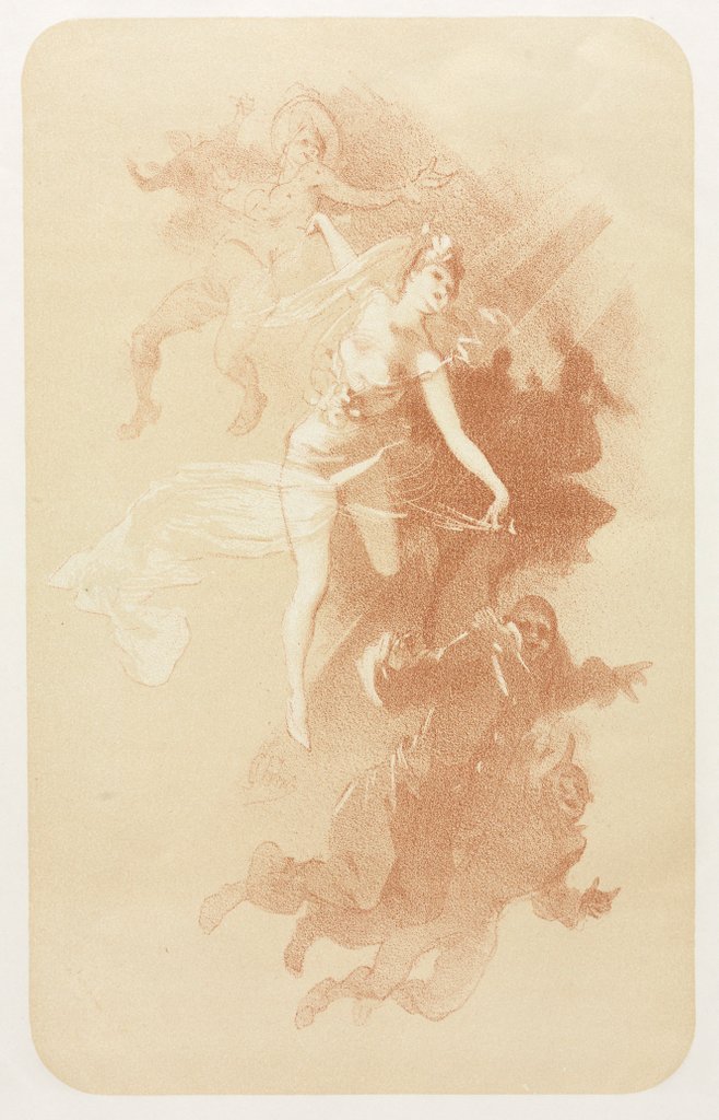 Detail of The Dance, 1893 by Jules Chéret; L'Estampe Originale