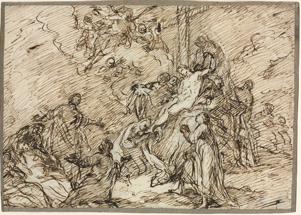 Detail of The Deposition and, second half 18th century by Christian Wink