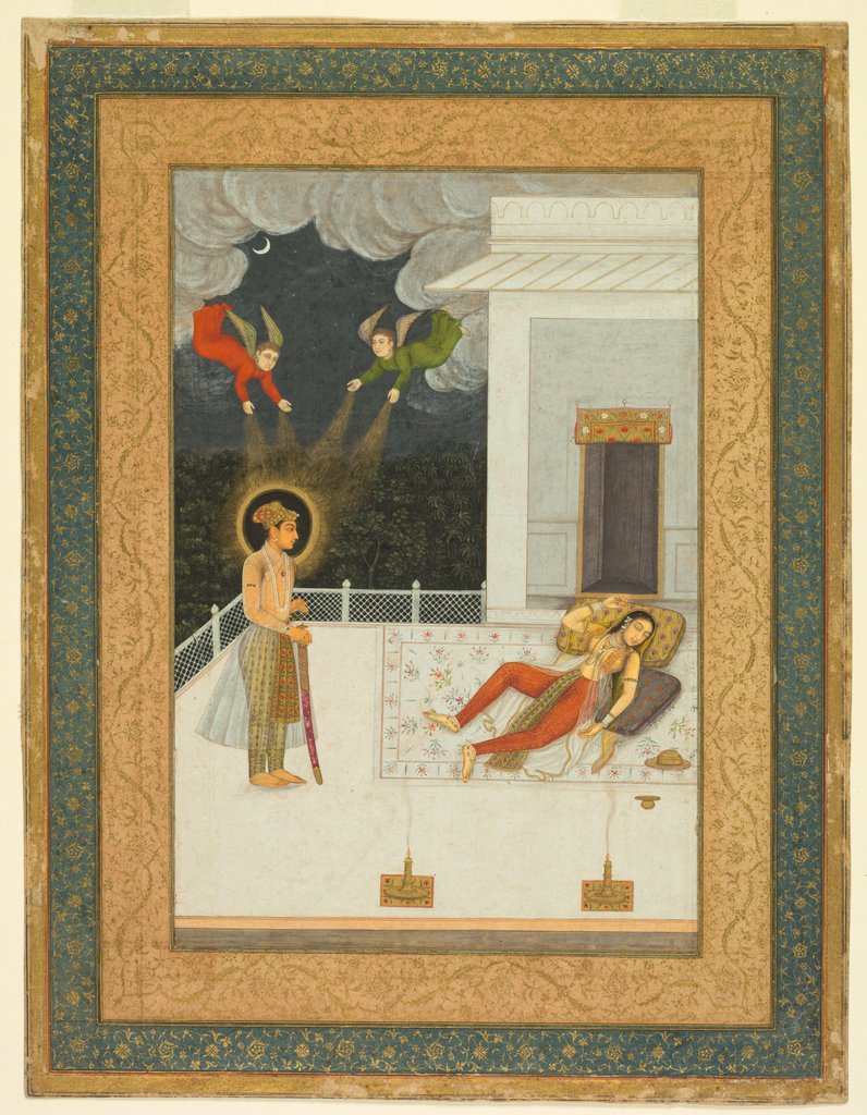 Detail of The dream of Zulaykha, from the Amber Album, c. 1670 by Unknown