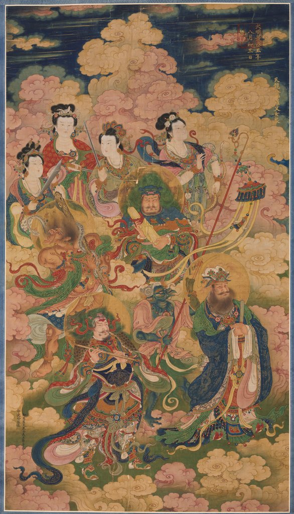 Detail of The Eight Hosts of Deva, Naga, and Yakshi, 1454 by Unknown