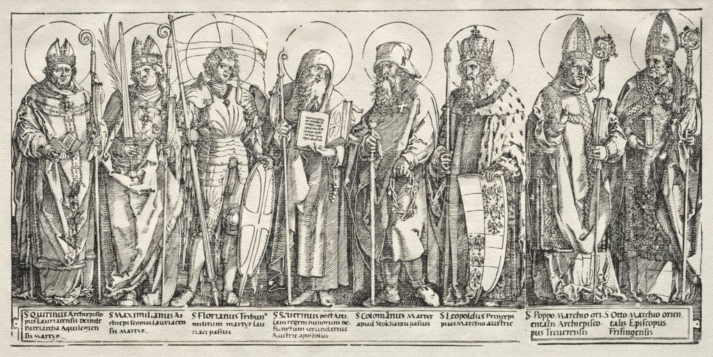 Detail of The Eight Saints of Austria, c. 1515 by Albrecht Dürer