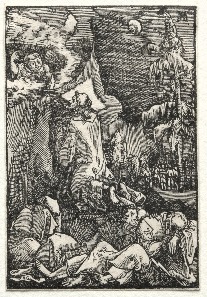 Detail of The Fall and Redemption of Man: Chirst on the Mount of Olives, c. 1515 by Albrecht Altdorfer