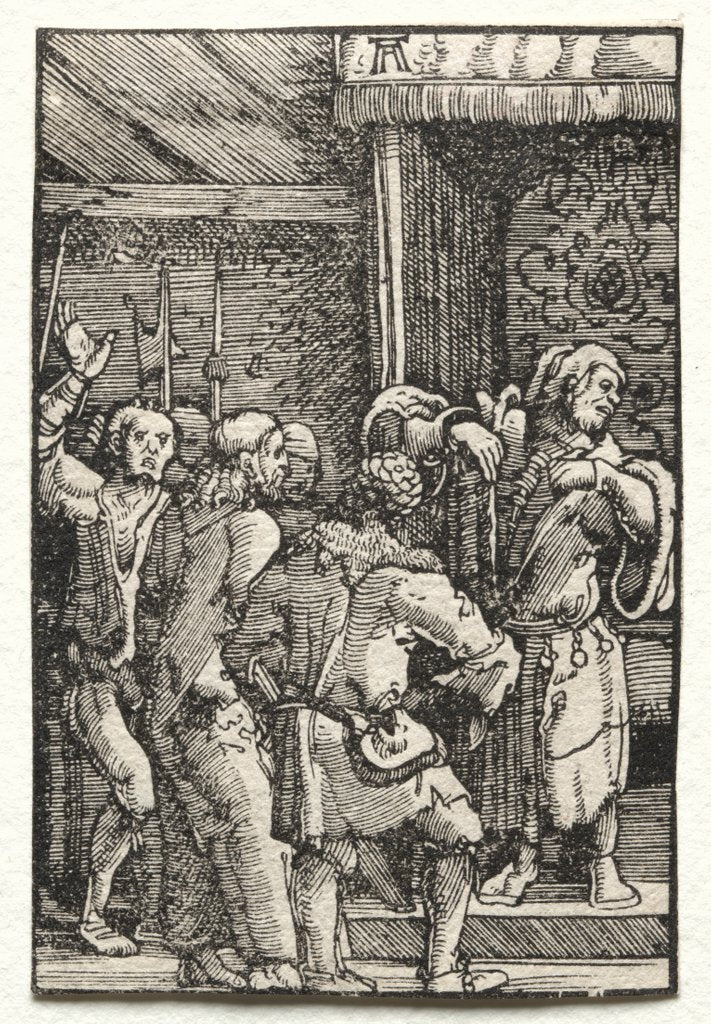 Detail of The Fall and Redemption of Man: Christ before Caiaphas, c. 1515 by Albrecht Altdorfer