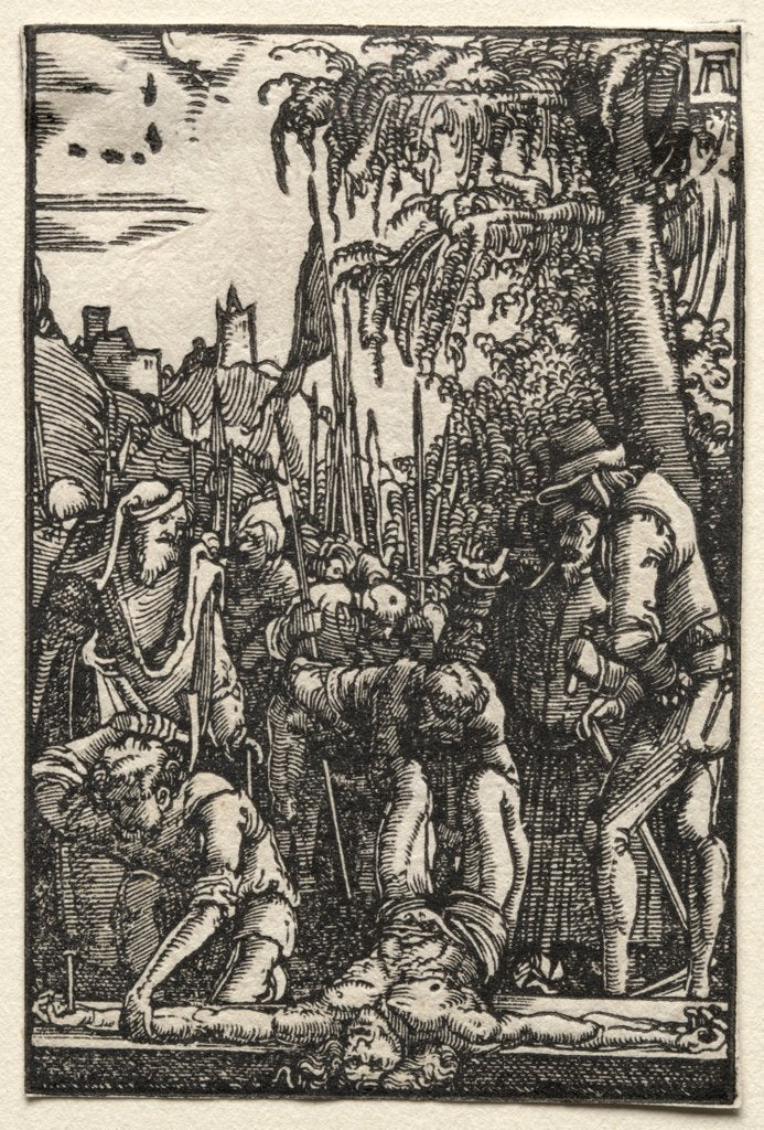 Detail of The Fall and Redemption of Man: Christ Nailed to the Cross, c. 1515 by Albrecht Altdorfer