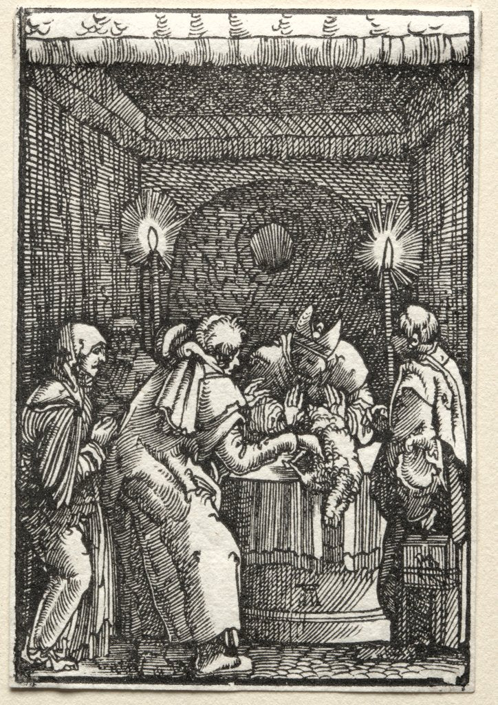 Detail of The Fall and Redemption of Man: Joachim's Offering Rejected by the High Priest, c. 1515 by Albrecht Altdorfer