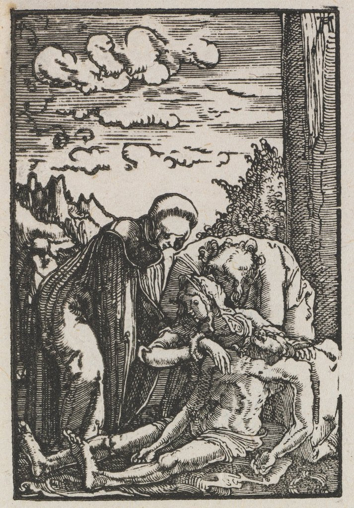 Detail of The Fall and Redemption of Man: The Lamentation beneath the Cross, c. 1515 by Albrecht Altdorfer
