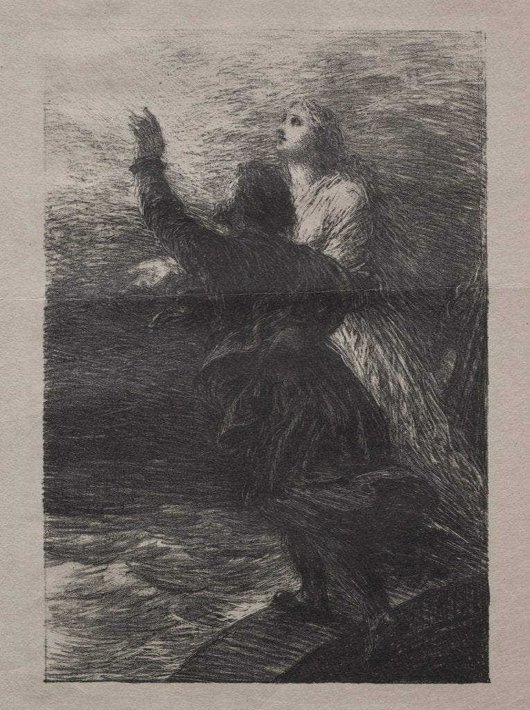 Detail of The Flying Dutchman by Henri Fantin-Latour