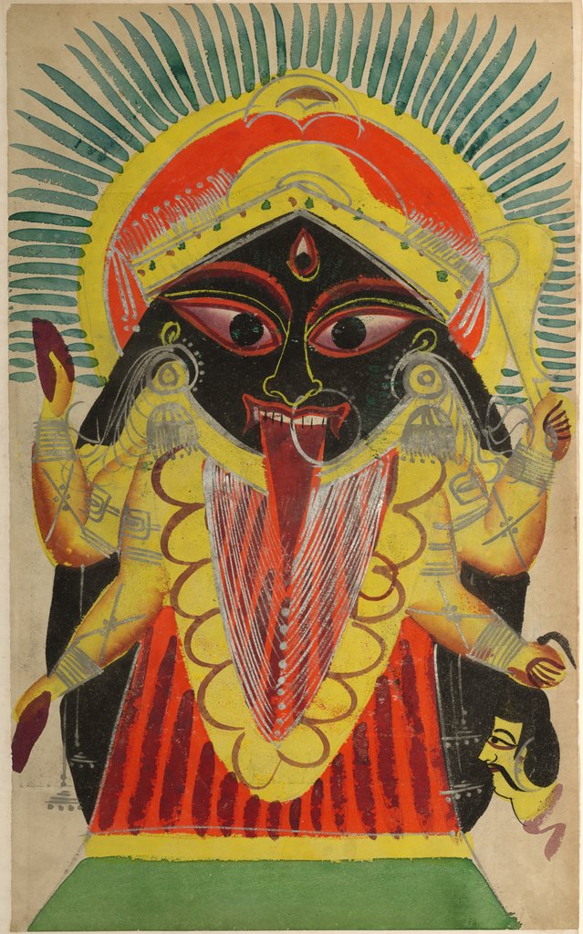 Detail of The Goddess Kali, 1800s by Unknown