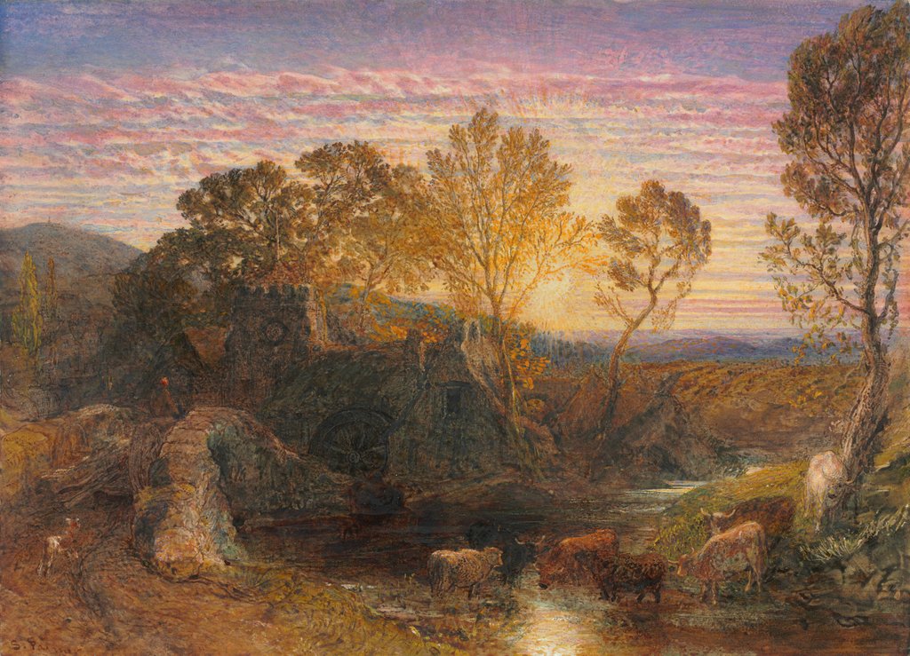 Detail of The Golden Hour, 1865 by Samuel Palmer