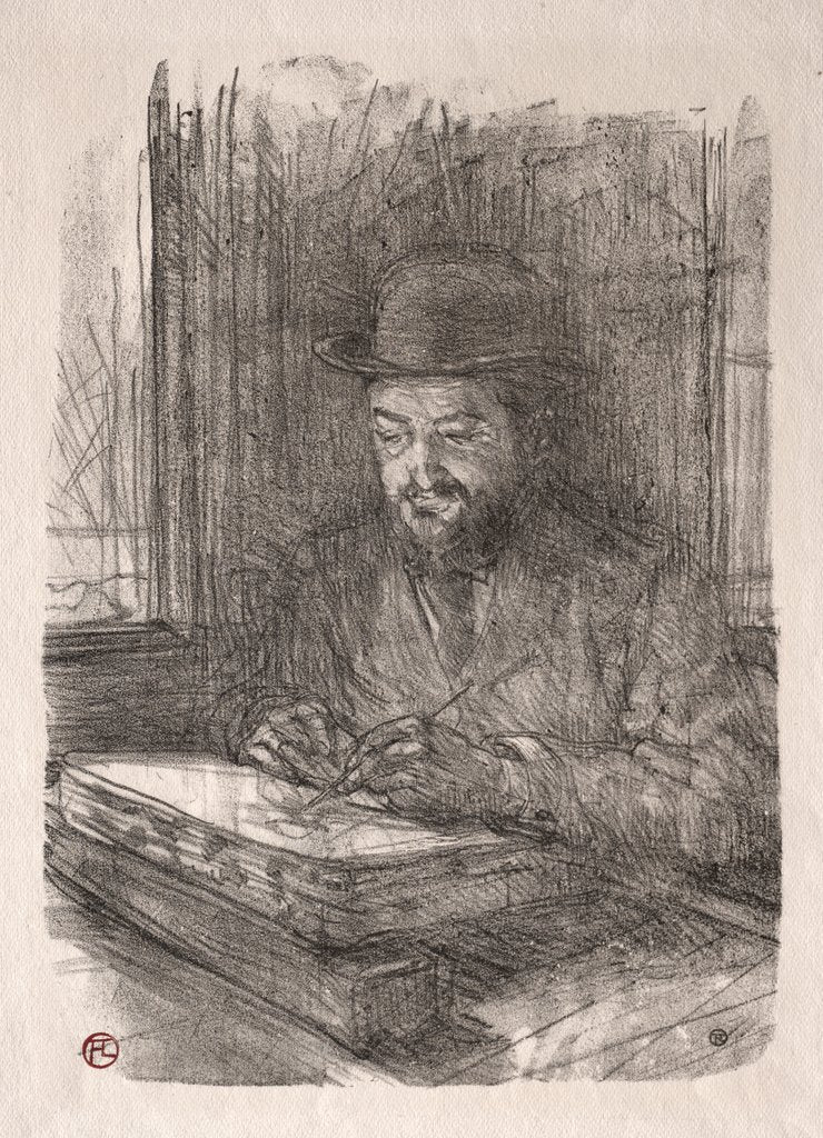 Detail of The Good Lithographer, 1898 by Henri de Toulouse-Lautrec