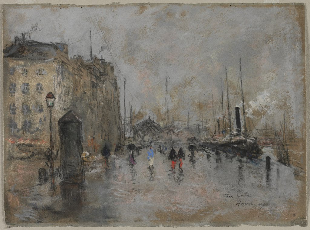 Detail of The Grand Quai of Le Havre, 1901 by Siebe Johannes ten Cate