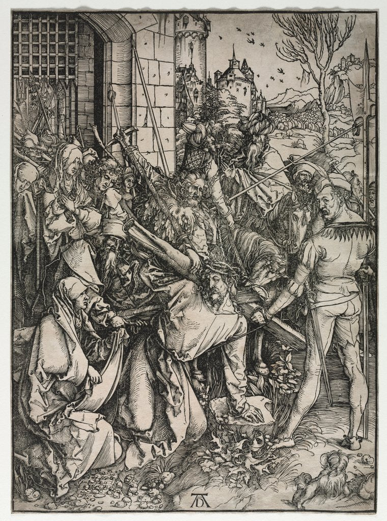 Detail of The Great Passion: Christ Bearing the Cross by Albrecht Dürer