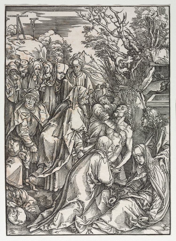 Detail of The Great Passion: The Deposition by Albrecht Dürer
