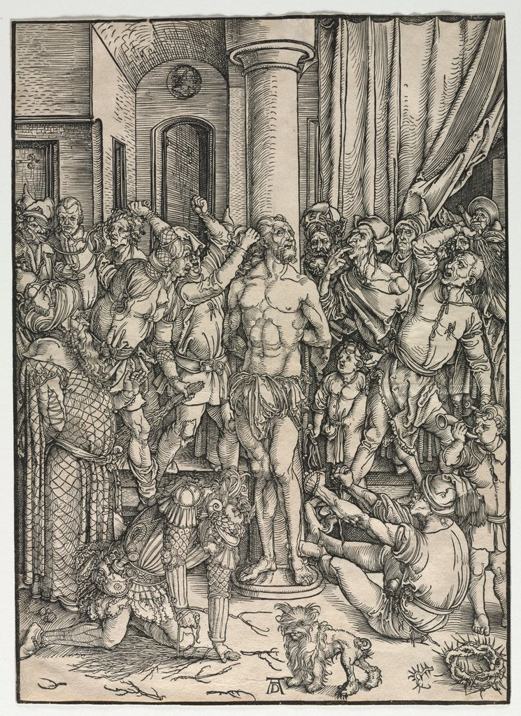 Detail of The Great Passion: The Flagellation by Albrecht Dürer