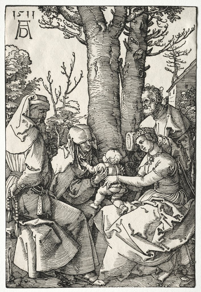 Detail of The Holy Family with Joachim and Anna, 1511 by Albrecht Dürer