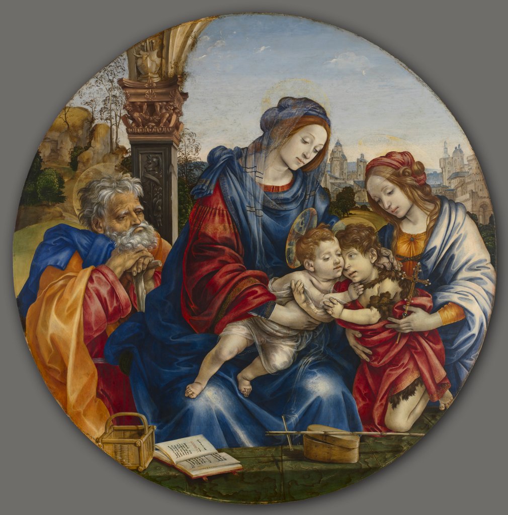 Detail of The Holy Family with Saint John the Baptist and Saint Margaret, c. 1495 by Filippino Lippi