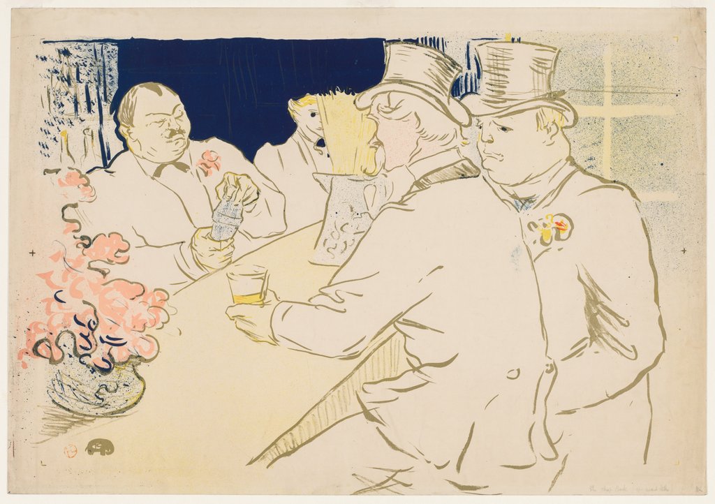 Detail of The Irish and American Bar, Rue Royale, 1896 by Henri de Toulouse-Lautrec