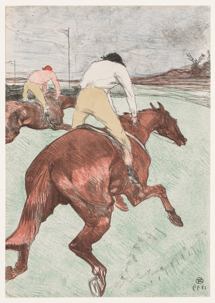 Detail of The Jockey, 1899 by Henri de Toulouse-Lautrec