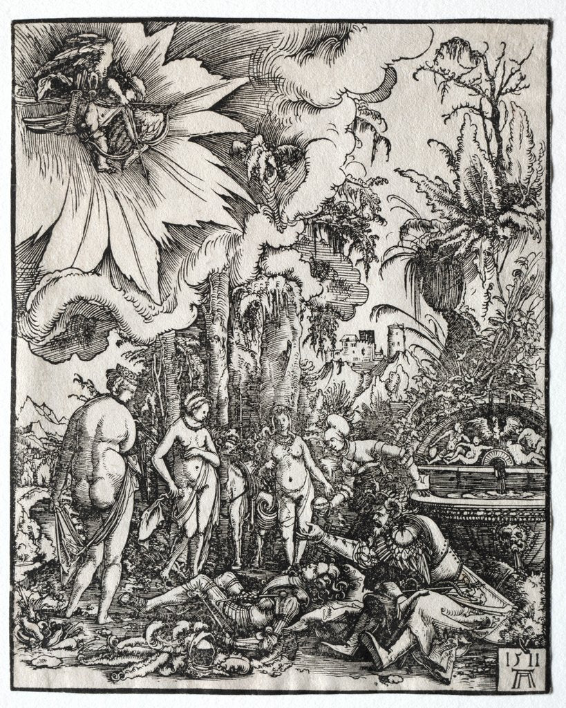 Detail of The Judgment of Paris, 1511 by Albrecht Altdorfer