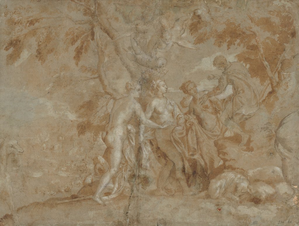 Detail of The Judgment of Paris, c. 1585 by Carletto Caliari
