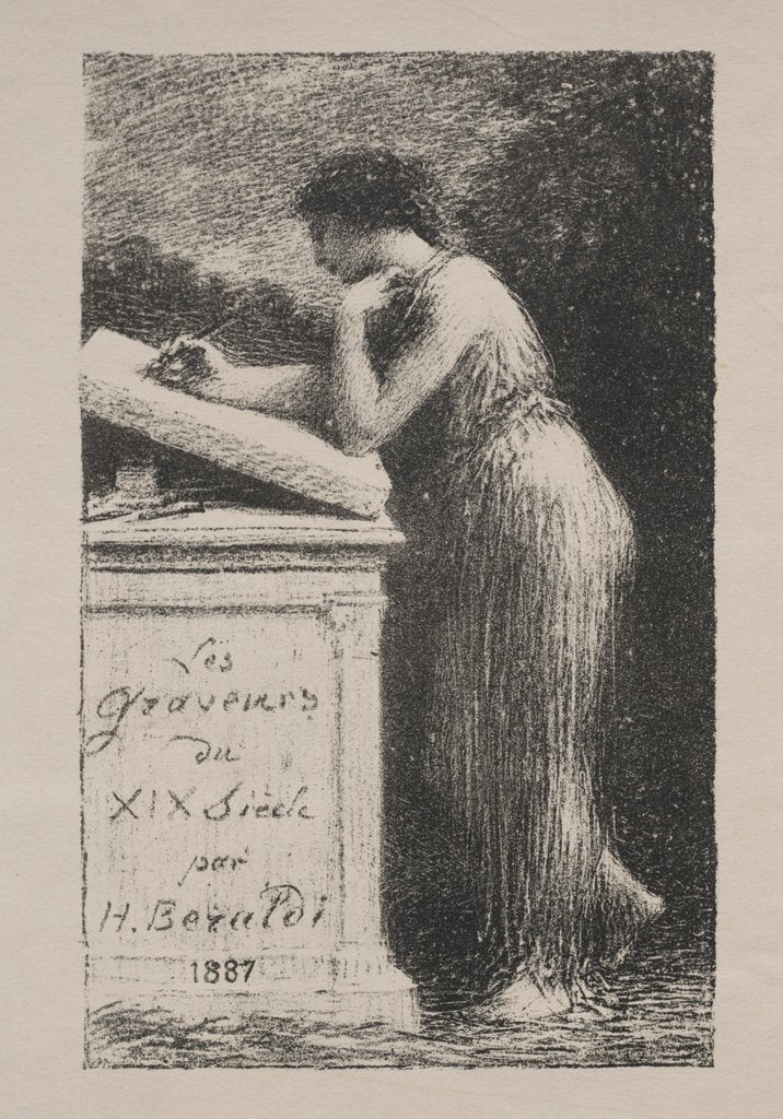 Detail of The Lithograph, 1887 by Henri Fantin-Latour