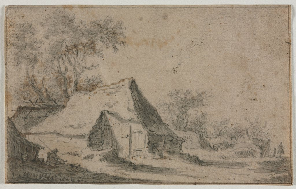 Detail of The Little Hamlet, second or third quarter 17th century by Anthonie Waterloo