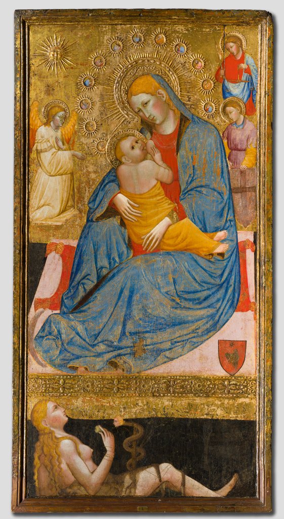 Detail of The Madonna of Humility with the Temptation of Eve, c. 1400 by Olivuccio di Ciccarello