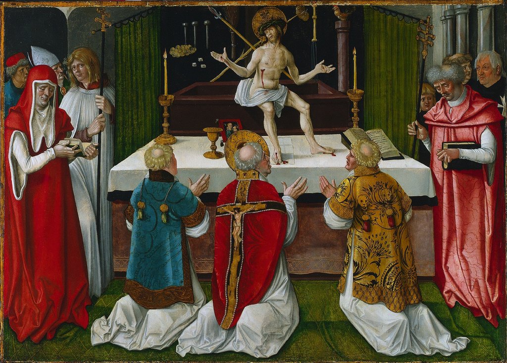 Detail of The Mass of Saint Gregory, 1511 by Hans Baldung