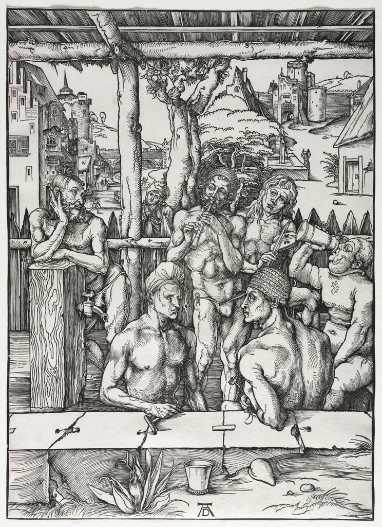 Detail of The Men's Bath House, c. 1496-1497 by Albrecht Dürer