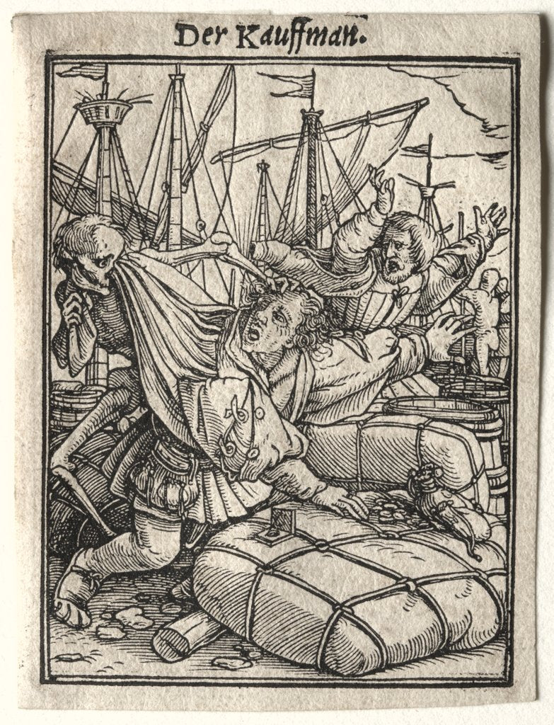 Detail of The Merchant by Hans Holbein