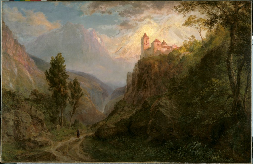 Detail of The Monastery of San Pedro, 1879 by Frederic Edwin Church