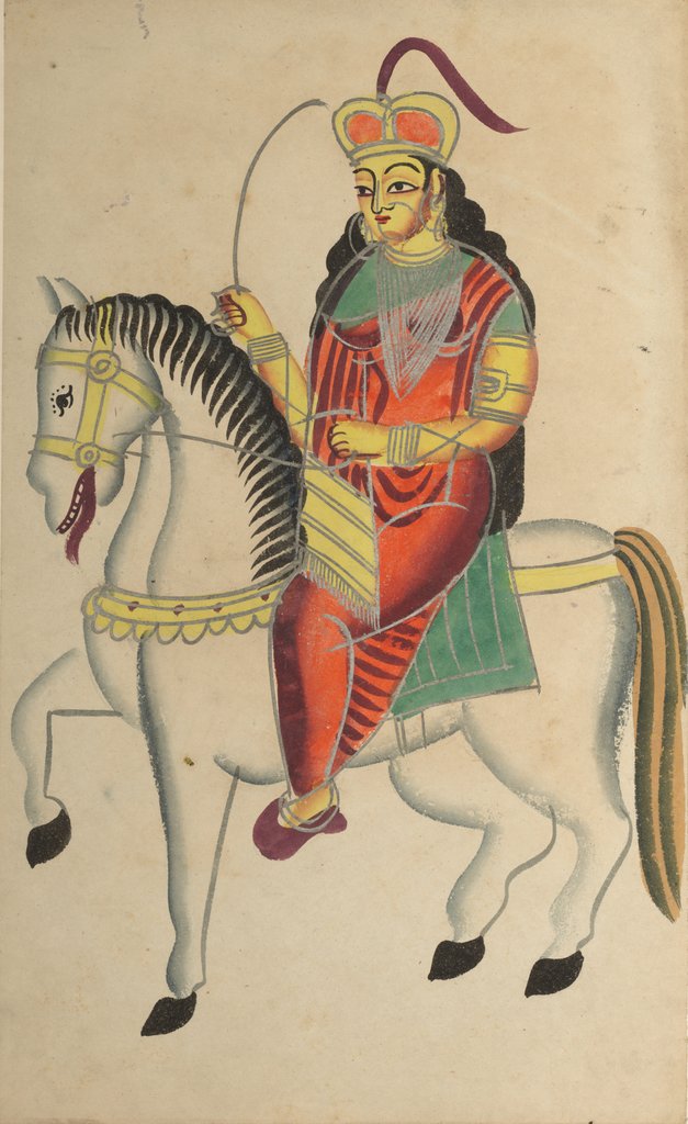 Detail of The Mutiny of the Heroine Rani Lakshmi Bai of Jhansi, 1800s by Unknown