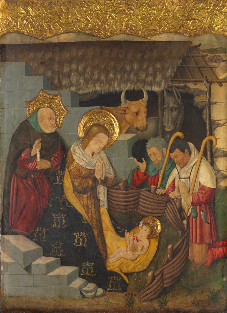 Detail of The Nativity, c. 1457 by Jaume Ferrer