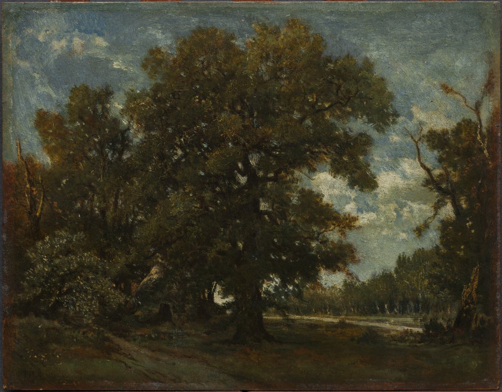 Detail of The Oak Tree, 19th century by Théodore Rousseau (imitator of)