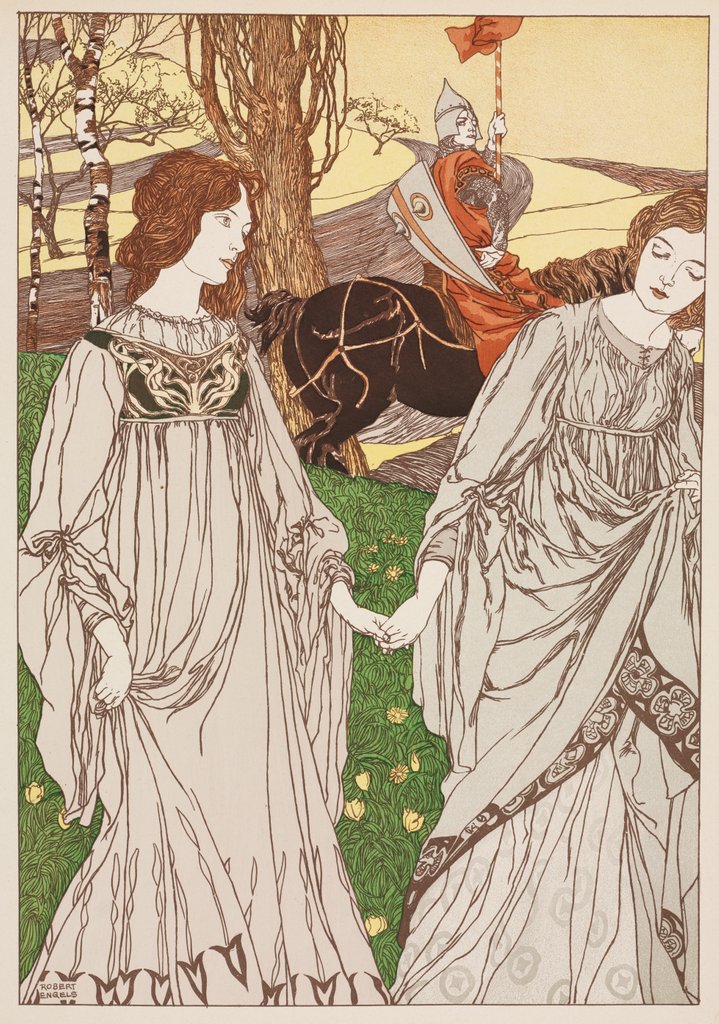 Detail of The Passer-By, 1897 by Robert Engels