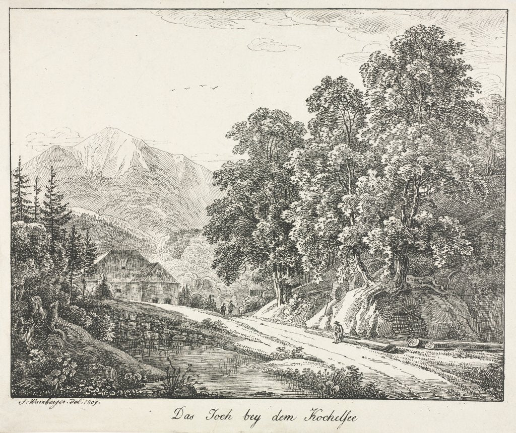 Detail of The Path by the Kochelsee, 1809 by Simon Warnberger