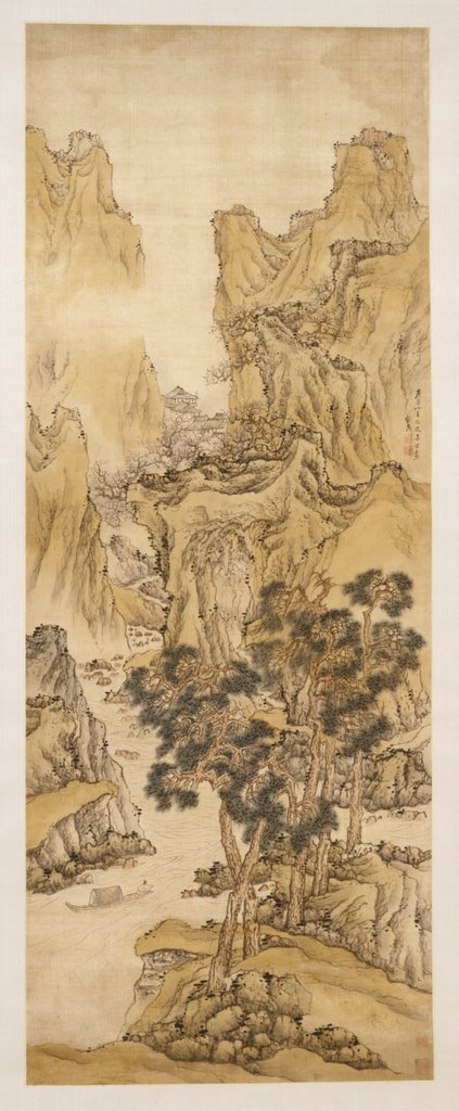 Detail of The Peach Blossom Spring, 1650 by Liu Du