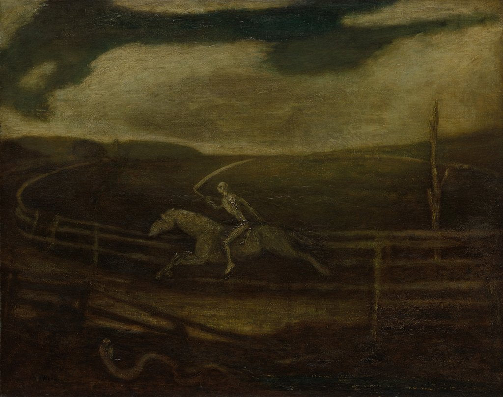 Detail of The Race Track, c. 1896-1908 by Albert Pinkham Ryder