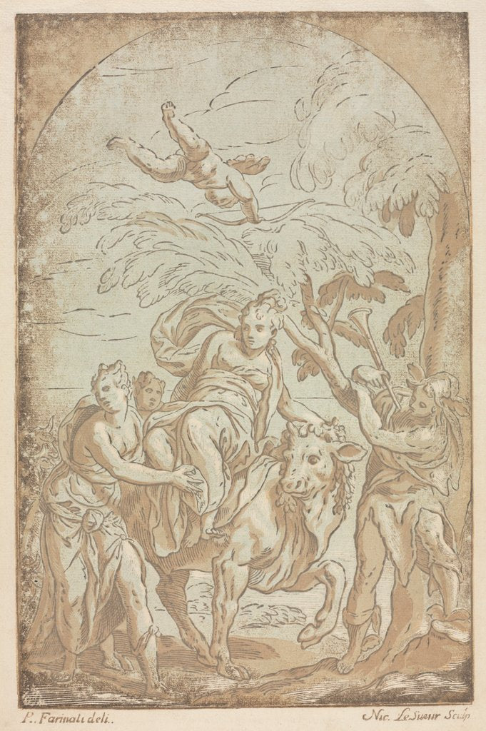 Detail of The Rape of Europa, 1725-42 by Nicolas LeSueur