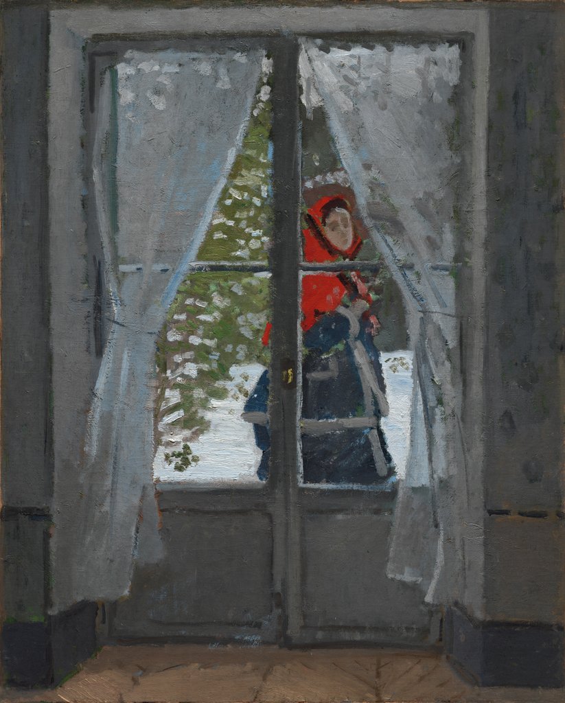 Detail of The Red Kerchief, c. 1868-73 by Claude Monet