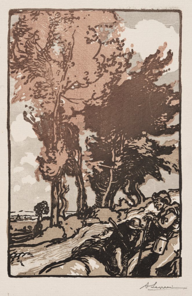 Detail of The Resting Place, 1904 by Auguste Louis Lepère