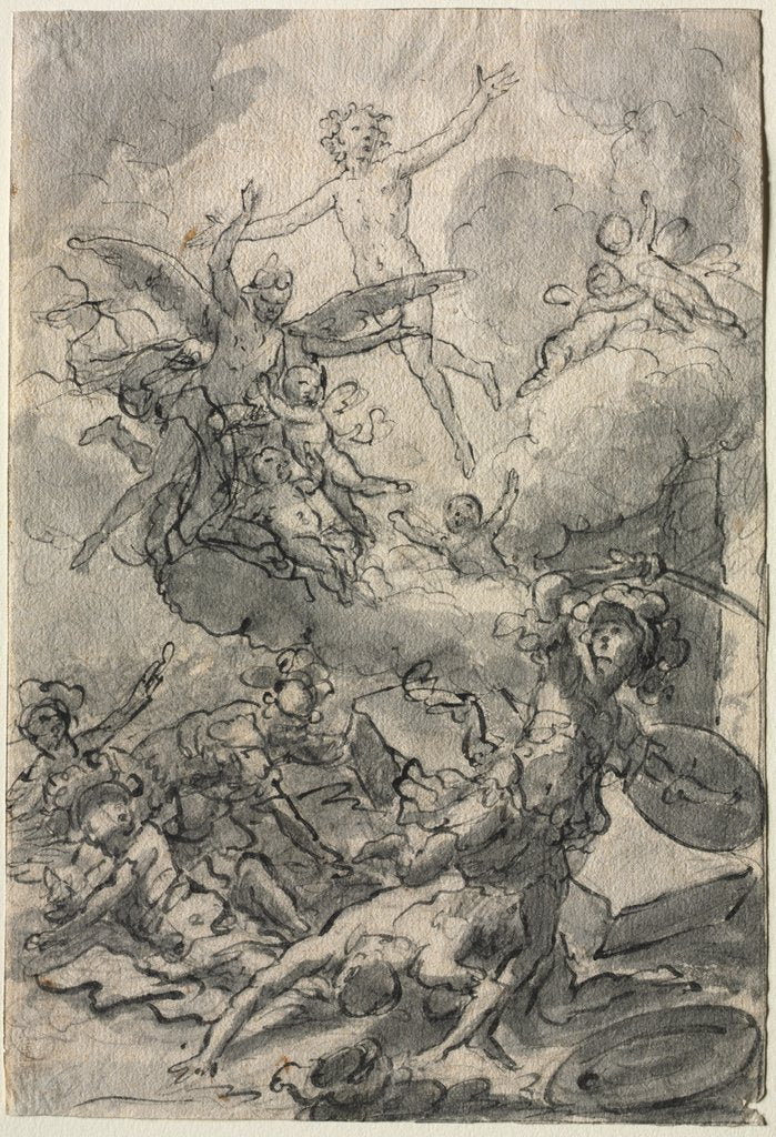 Detail of The Resurrection by Martin Johann Schmidt
