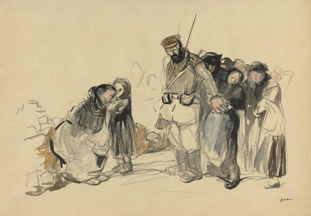 Detail of The Slavery in the North, fourth quarter 1800s or first third 1900s by Jean Louis Forain