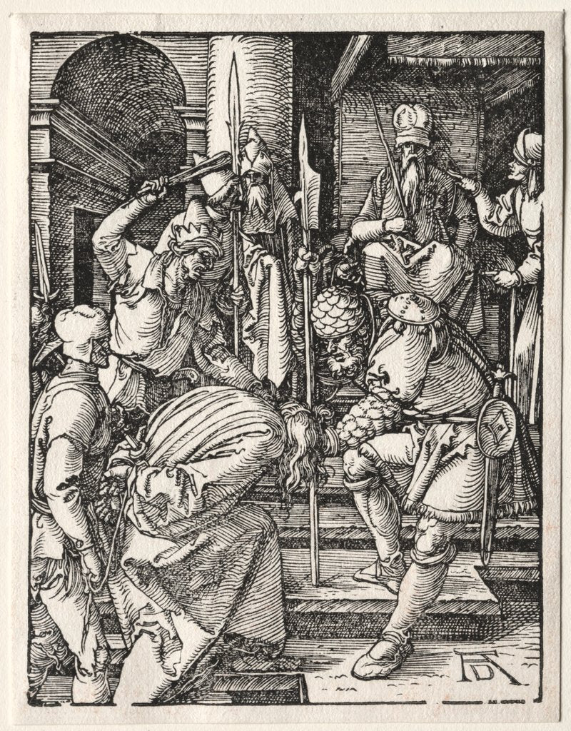 Detail of The Small Passion: Christ Before Annas, 1509-1511 by Albrecht Dürer