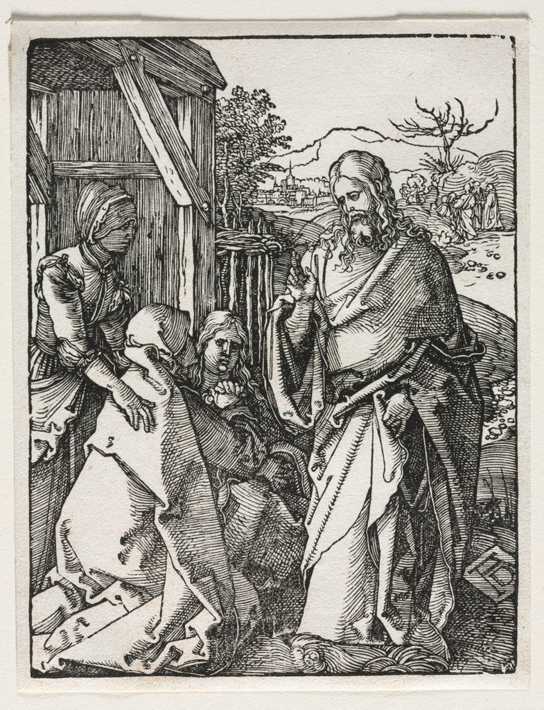 Detail of The Small Passion: Christ Taking Leave of the Virgin by Albrecht Dürer