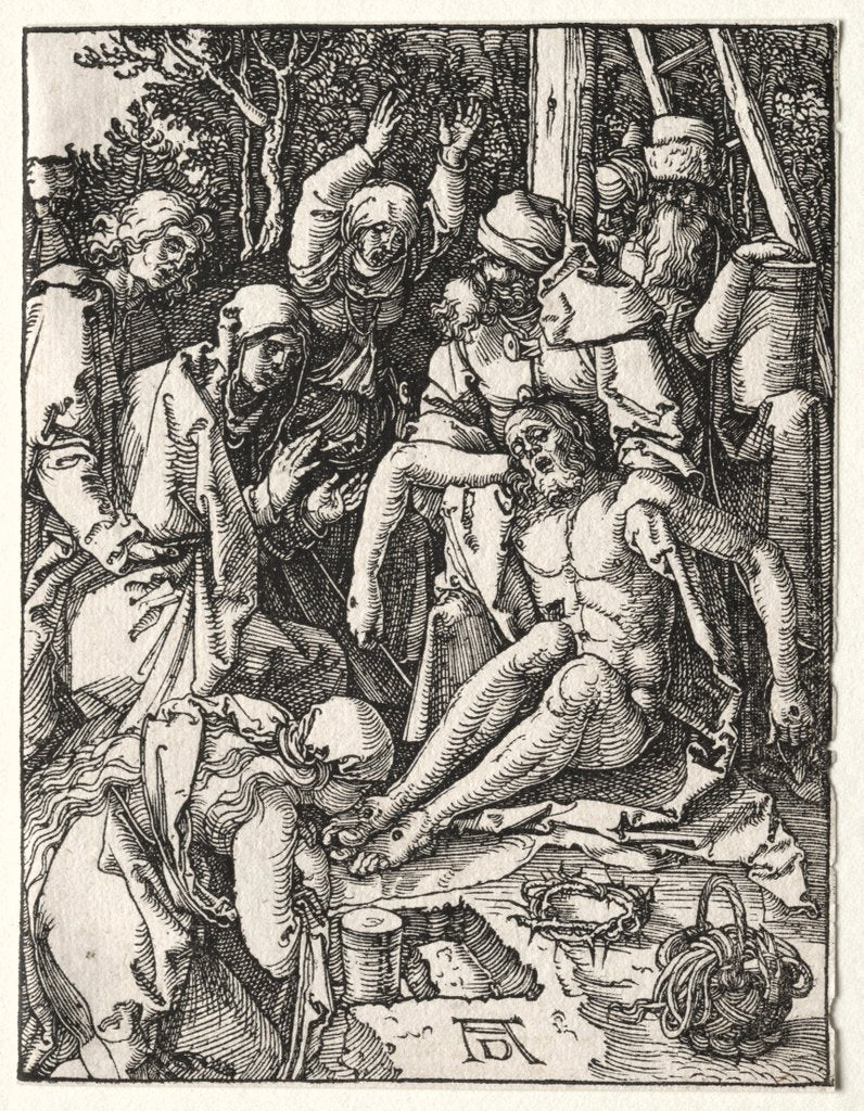 Detail of The Small Passion: Lamentation, c. 1509-1510 by Albrecht Dürer
