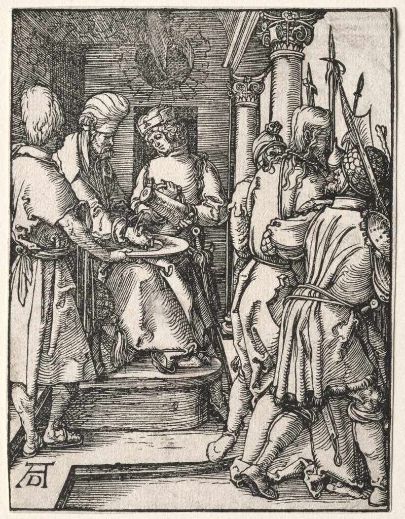 Detail of The Small Passion: Pilate Washing His Hands, 1509-1511 by Albrecht Dürer